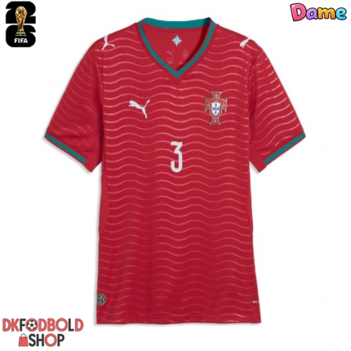 Portugal Ruben Dias #3 Hjemmebanetrøje Dame VM 2026 Kort ærmer